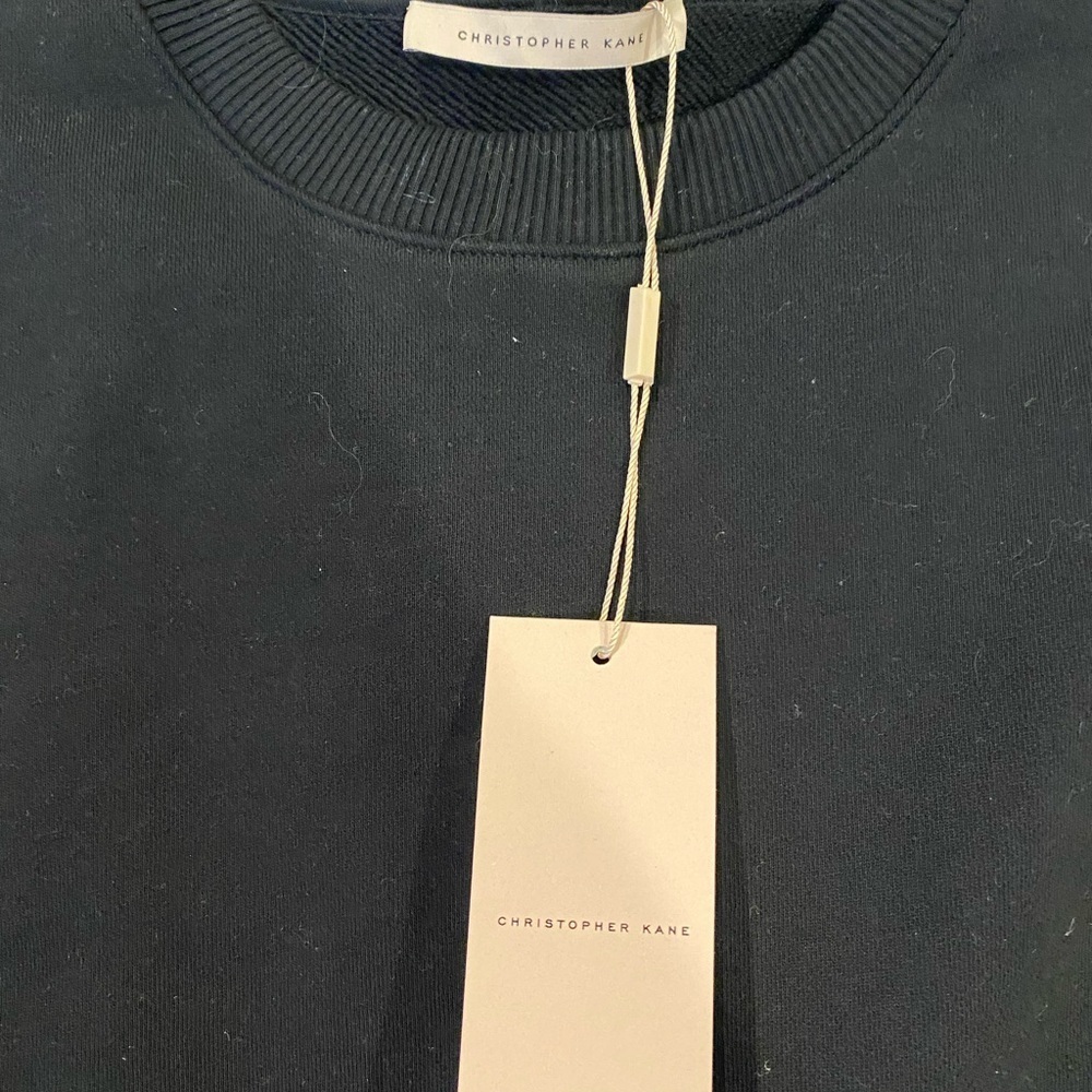 CHRISTOPHER KANE Embellished side-slit sweatshirt L - Picture 12 of 14